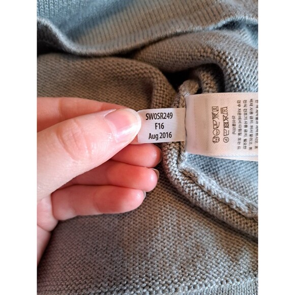 Smartwool Isto Sport Heather Grey with Blue Accent Mock Neck Sweater Size Large - Picture 13 of 13